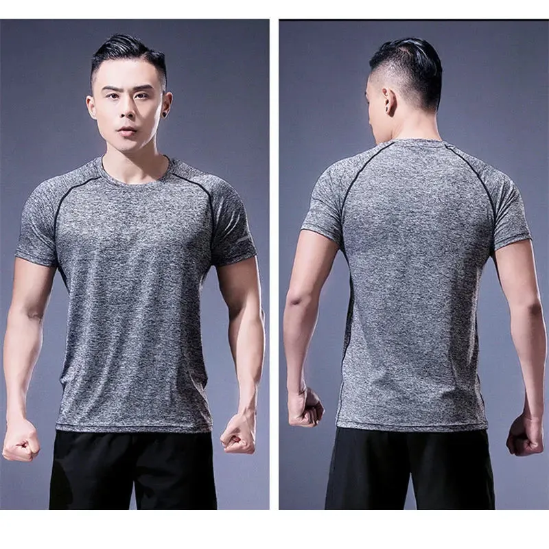 Men Fitness Quick Dry Running T