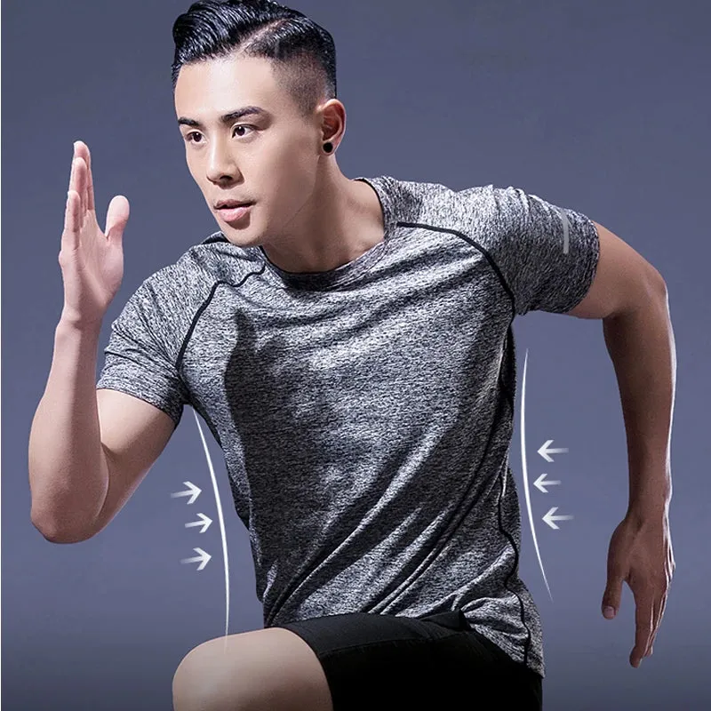 Men Fitness Quick Dry Running T
