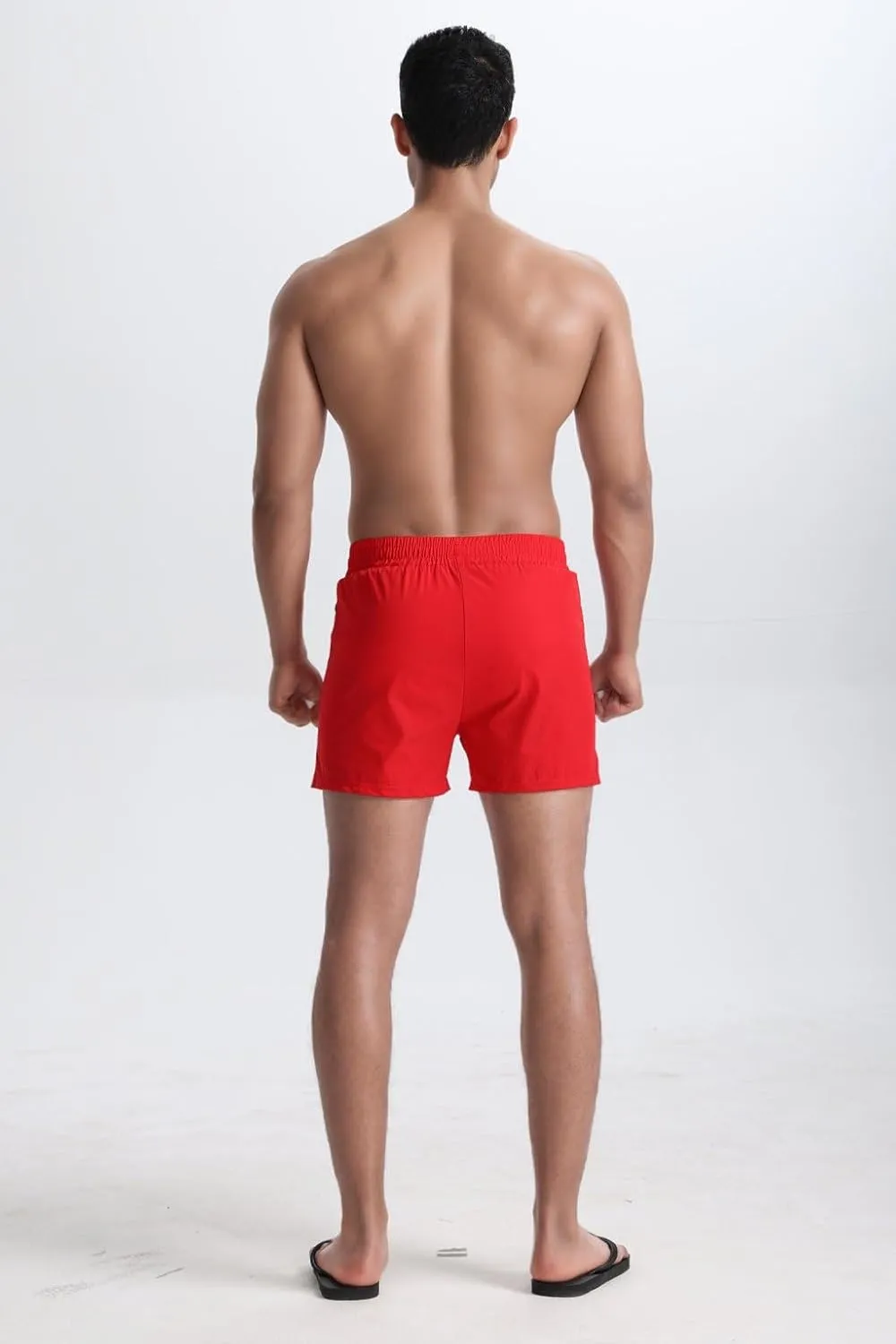 Mens 5" with Zipper Quick Dry Beach Shorts for Swimming Men Bathing Suit