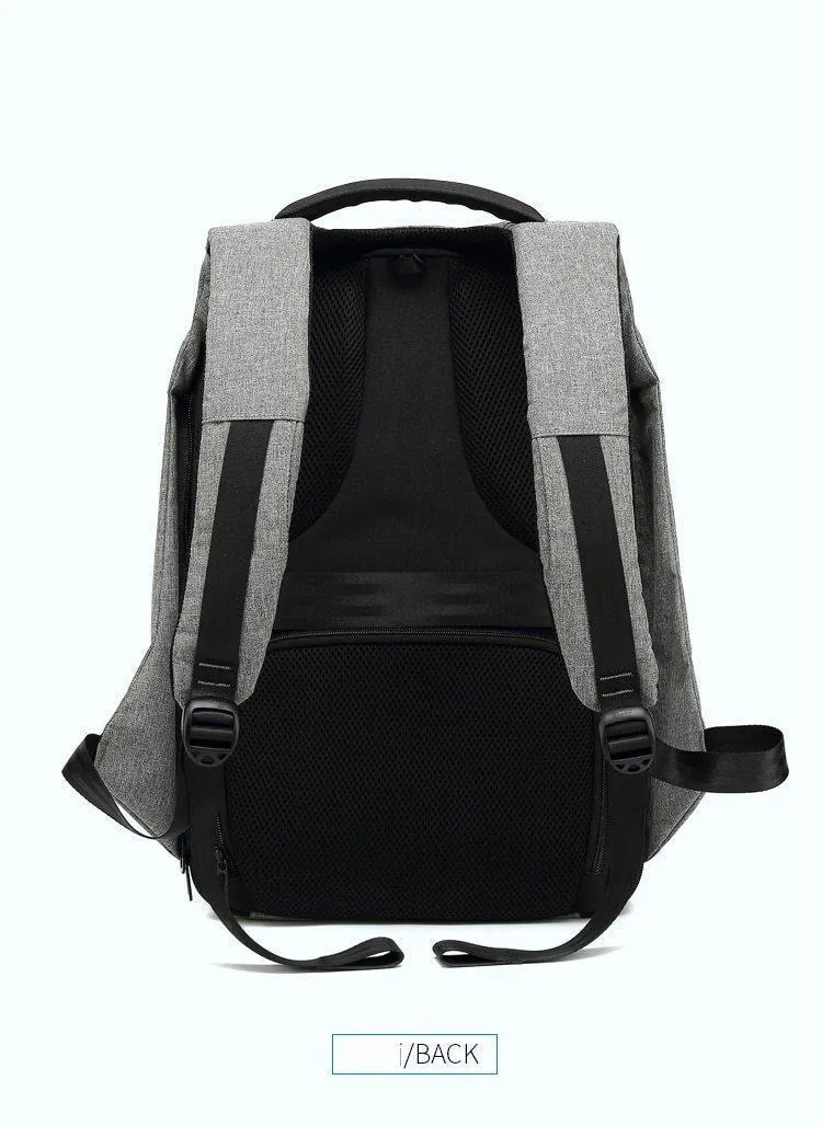 Men's Anti-theft USB Charging Backpack