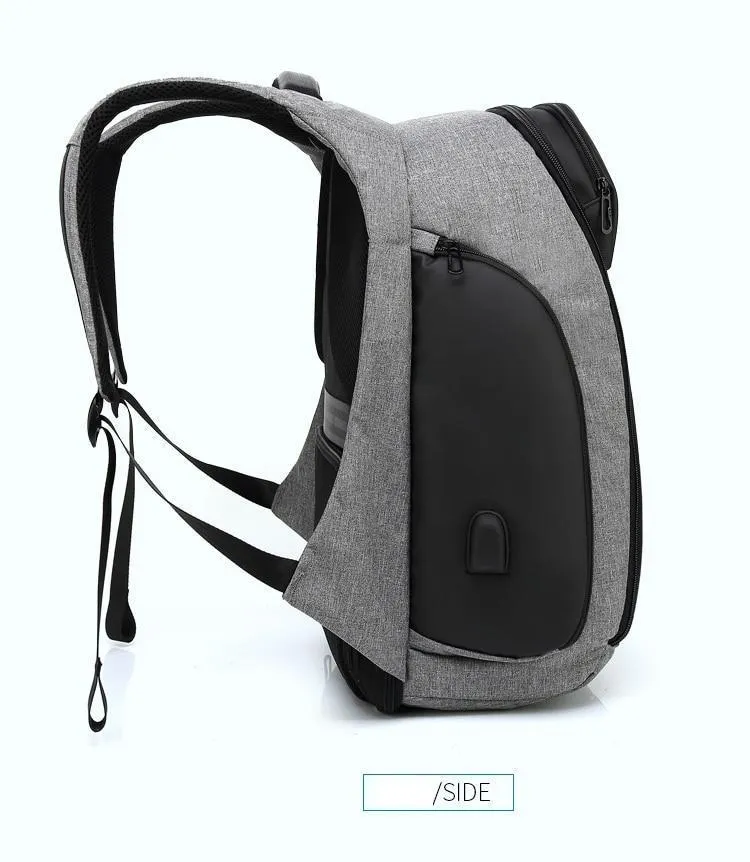 Men's Anti-theft USB Charging Backpack