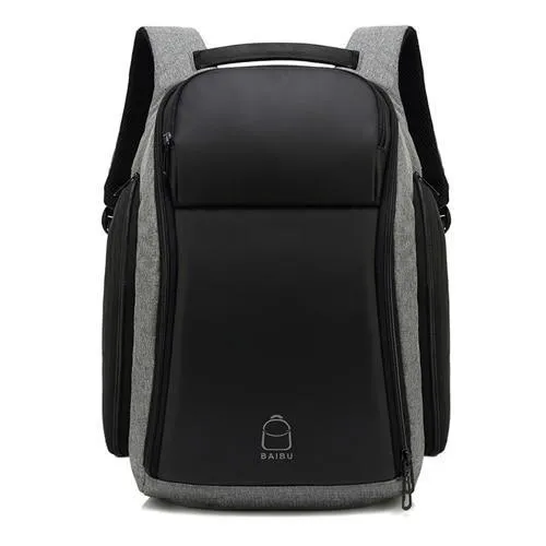 Men's Anti-theft USB Charging Backpack