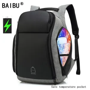 Men's Anti-theft USB Charging Backpack