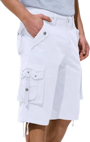 Mens Cargo Shorts Casual Shorts Hiking Shorts Below Knee Relaxed Fit Multi Pockets Running Joggers Outdoor Mens Shorts