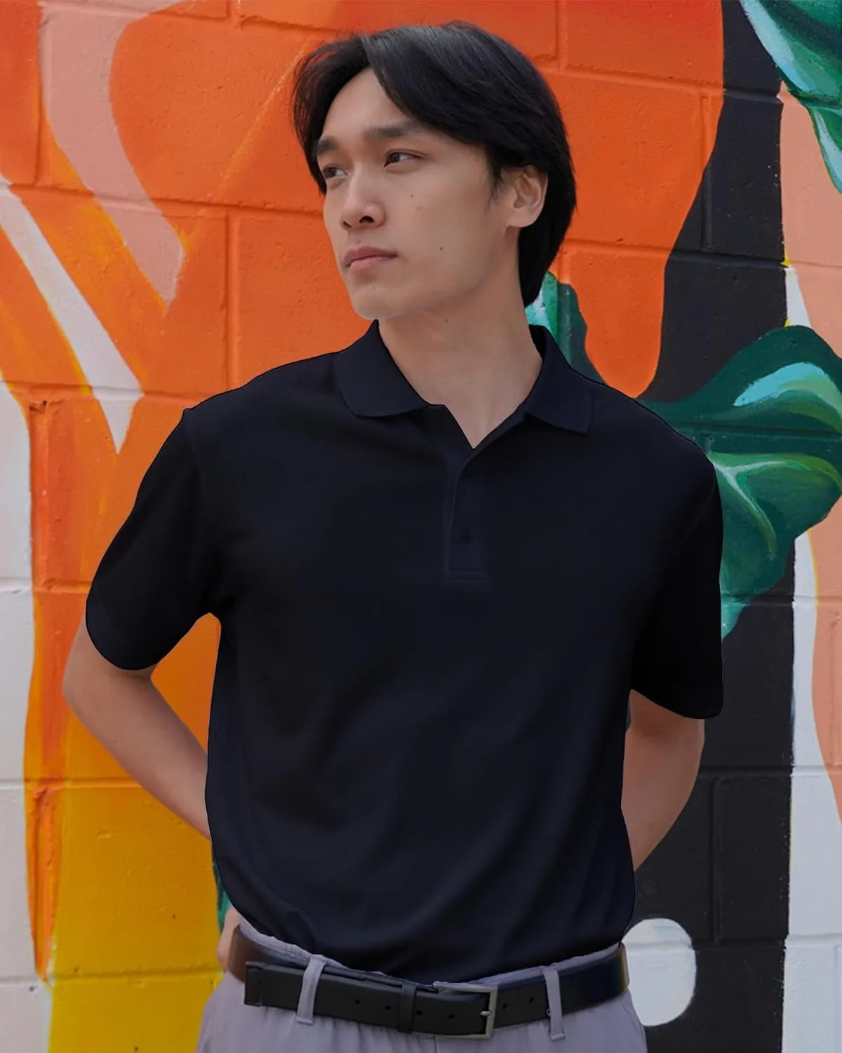 Men's Collegiate Polyester Mesh Team Icon Polo