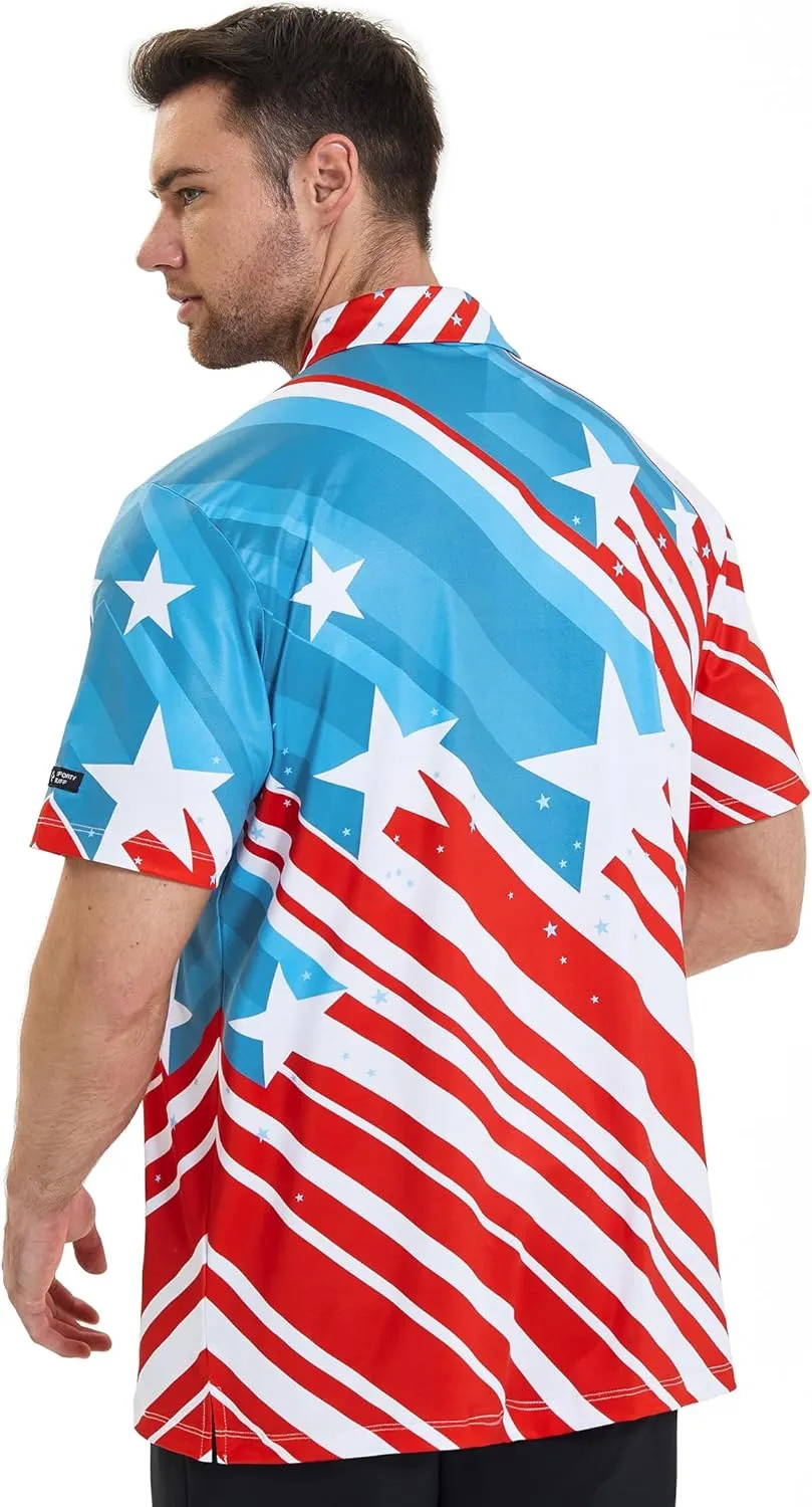 Men's Golf Polo Shirt - Standout Performance Quick-Dry Golf Polo Shirts for Men