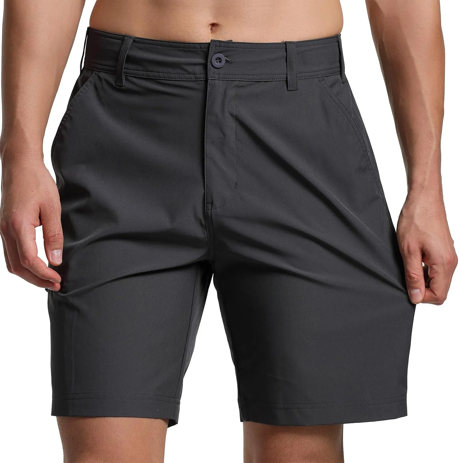 Men's Golf Shorts Quick Dry Lightweight Stretch Casual Shorts for Outdoor Hiking