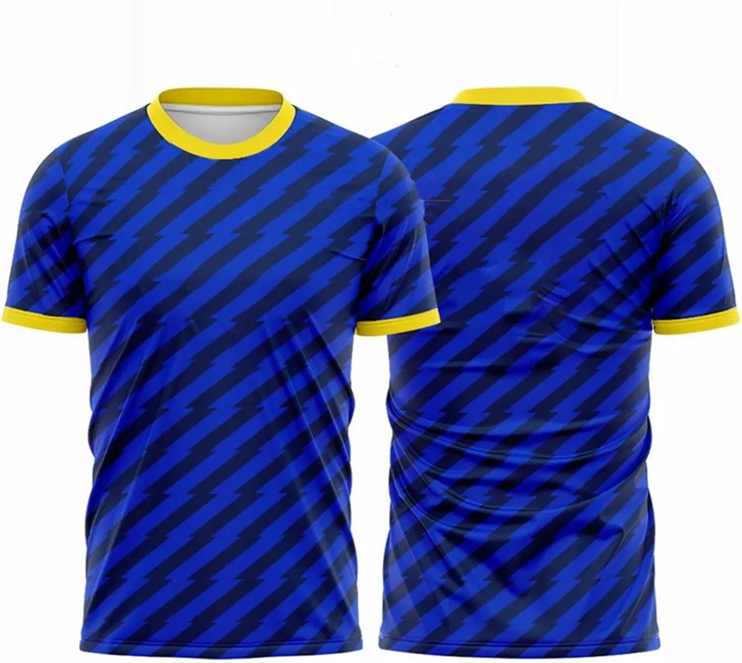 Men's Gradient Badminton T-Shirt, Quick-Dry Sports Short Sleeve for Casual Training
