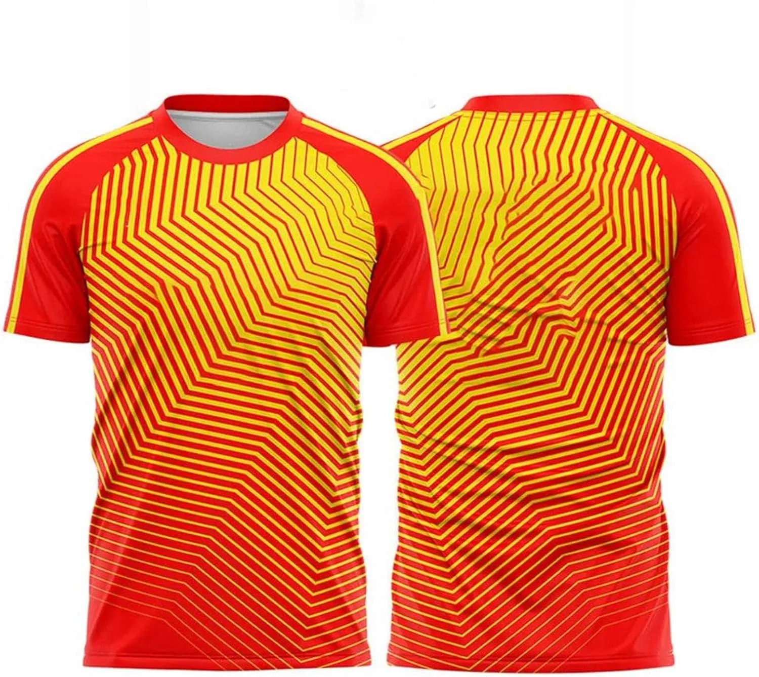 Men's Gradient Badminton T-Shirt, Quick-Dry Sports Short Sleeve for Casual Training