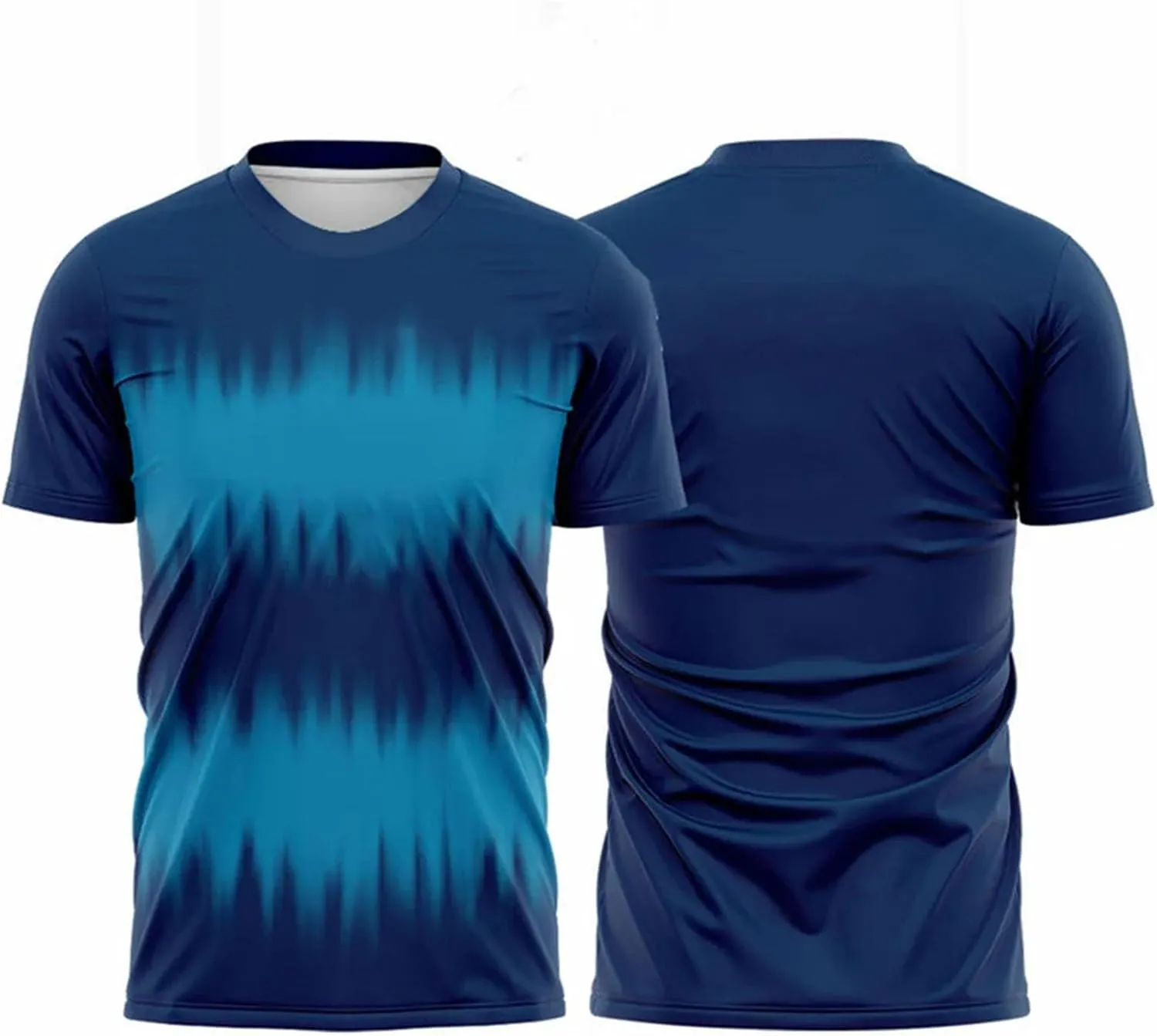 Men's Gradient Badminton T-Shirt, Quick-Dry Sports Short Sleeve for Casual Training