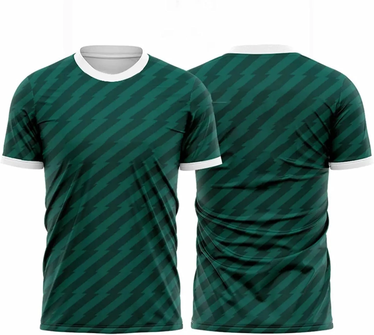 Men's Gradient Badminton T-Shirt, Quick-Dry Sports Short Sleeve for Casual Training