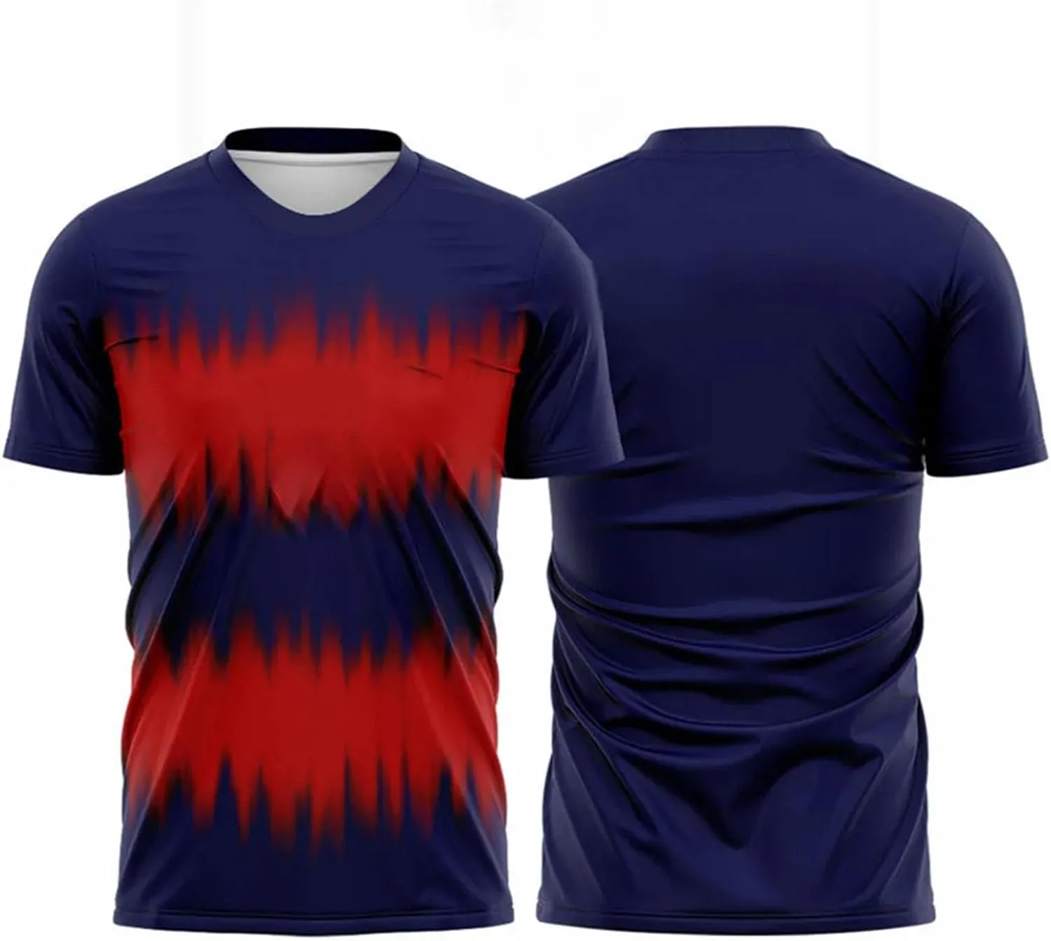 Men's Gradient Badminton T-Shirt, Quick-Dry Sports Short Sleeve for Casual Training