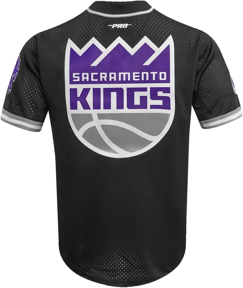 Mens NBA Mesh Button Down Top