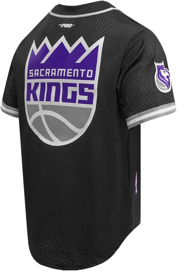 Mens NBA Mesh Button Down Top