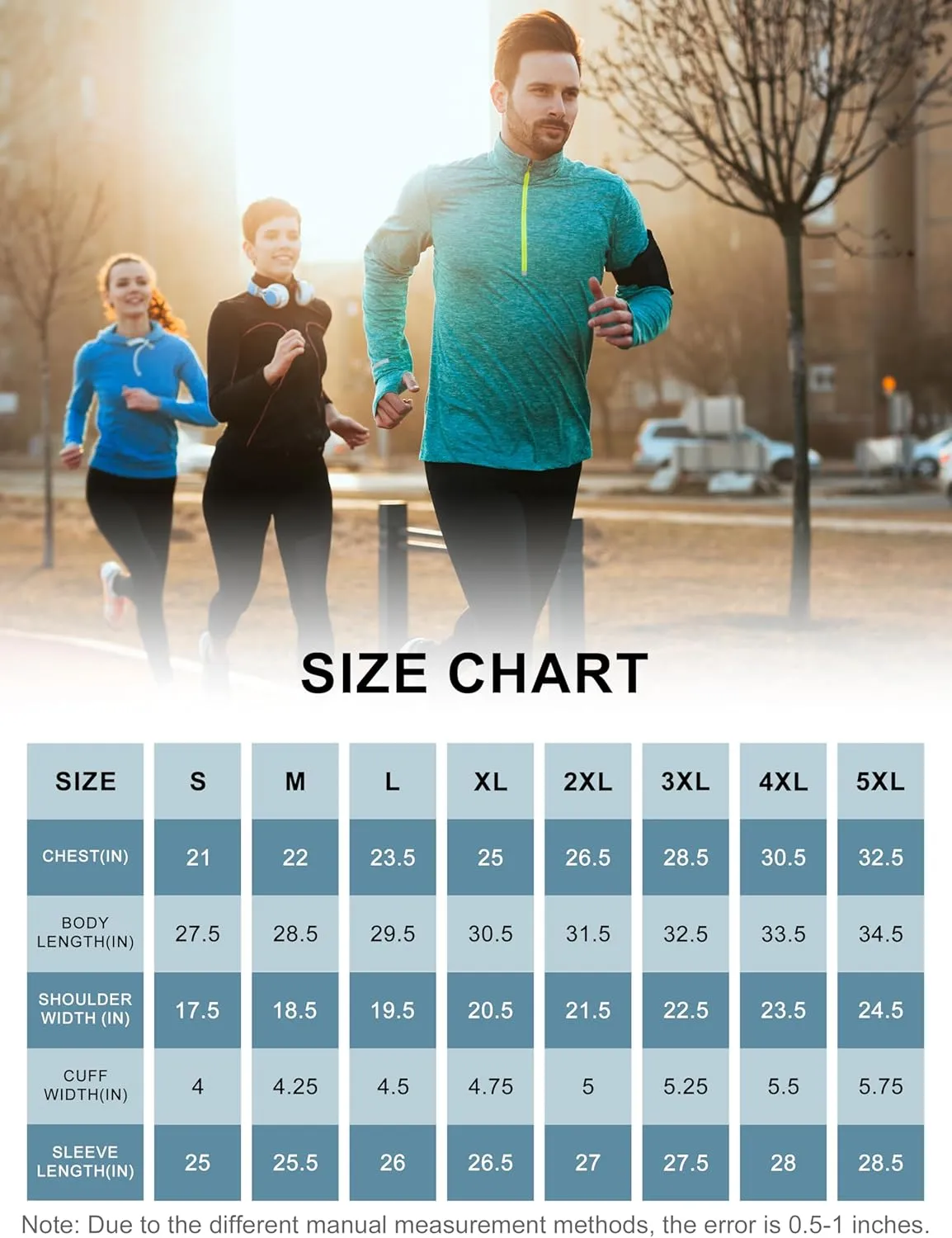 Men's Quarter Zip Long Sleeve Soft Shirt - Quick Dry Performance Lightweight Running Athletic Casual Pullover