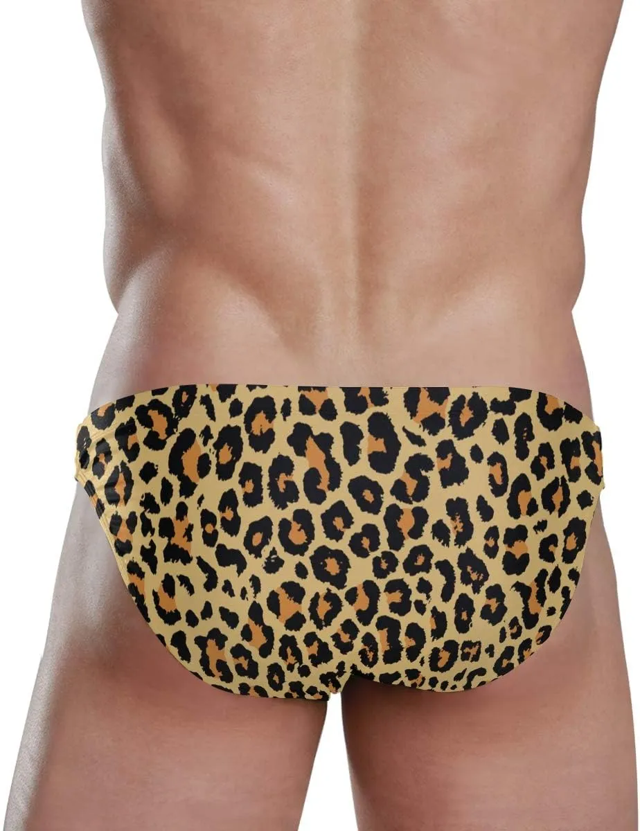 Men's Sexy Bikini Swimsuit Swimwear Quick Dry Print Briefs