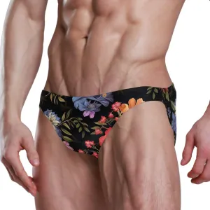 Men's Sexy Bikini Swimsuit Swimwear Quick Dry Print Briefs