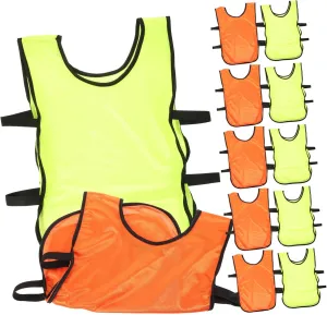 Men's Soccer Basketball Training Vests Breathable Polyester Machine Washable Unisex Sizes Quick Dry
