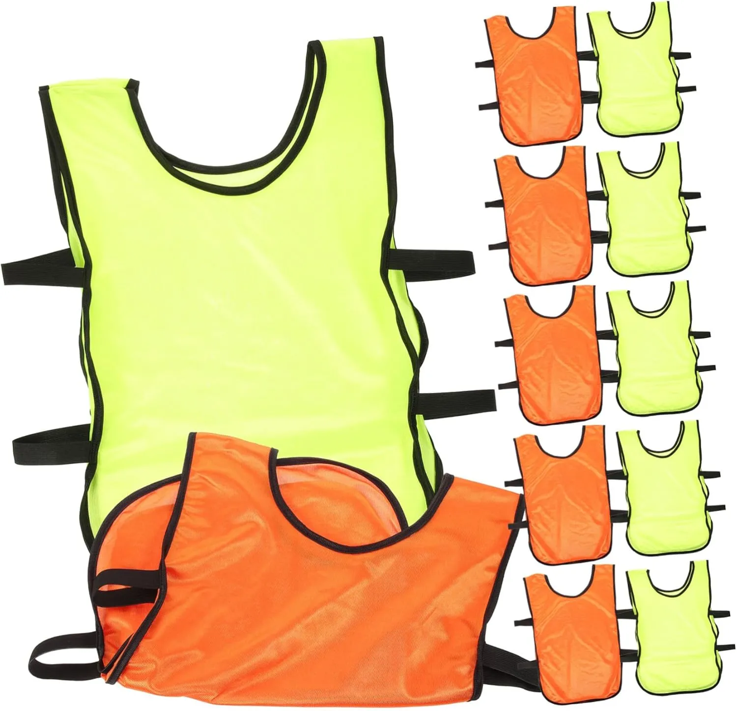 Men's Soccer Basketball Training Vests Breathable Polyester Machine Washable Unisex Sizes Quick Dry