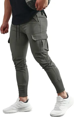 Men's Sweatpants All Condition Cargo Jogger Quick Dry Breathable Stretchy Waterproof Running Workout
