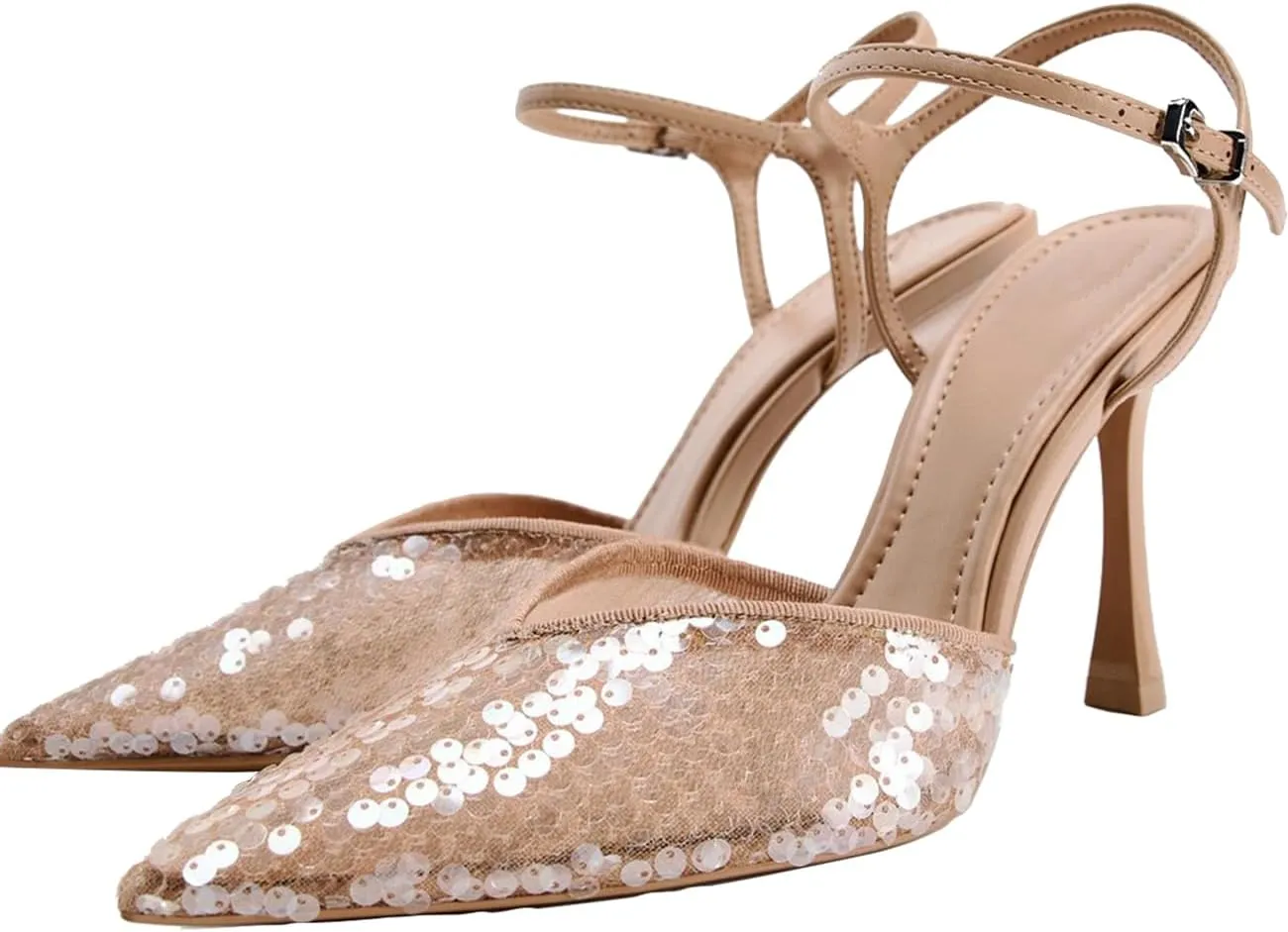 Mesh Slingback Pumps Shoes for Women