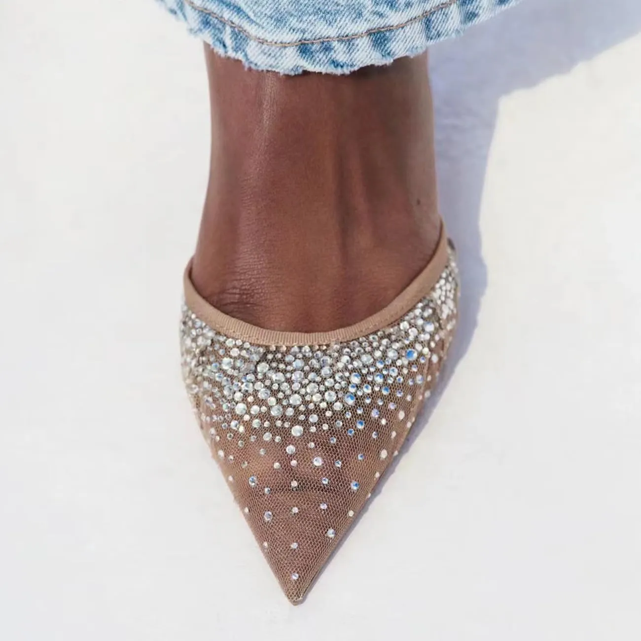 Mesh Slingback Pumps Shoes for Women