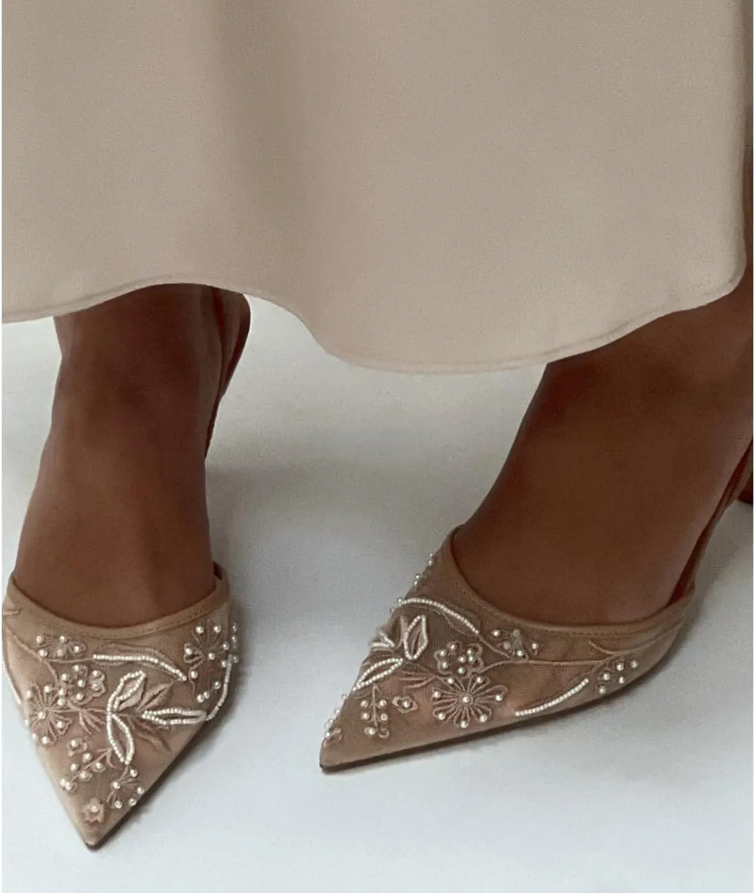 Mesh Slingback Pumps Shoes for Women