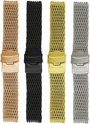 Mesh Watch Band Shark Mesh Watch Mesh Watchband Mens Scrub Cap Women Stainless Steel Watch Band Watch