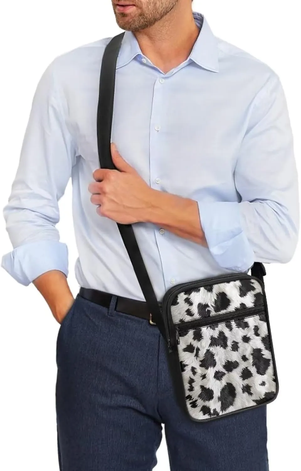Messenger Bag for Women, Waterproof Crossbody Shoulder Bag for Men, Lightweight Sling Chest Bag