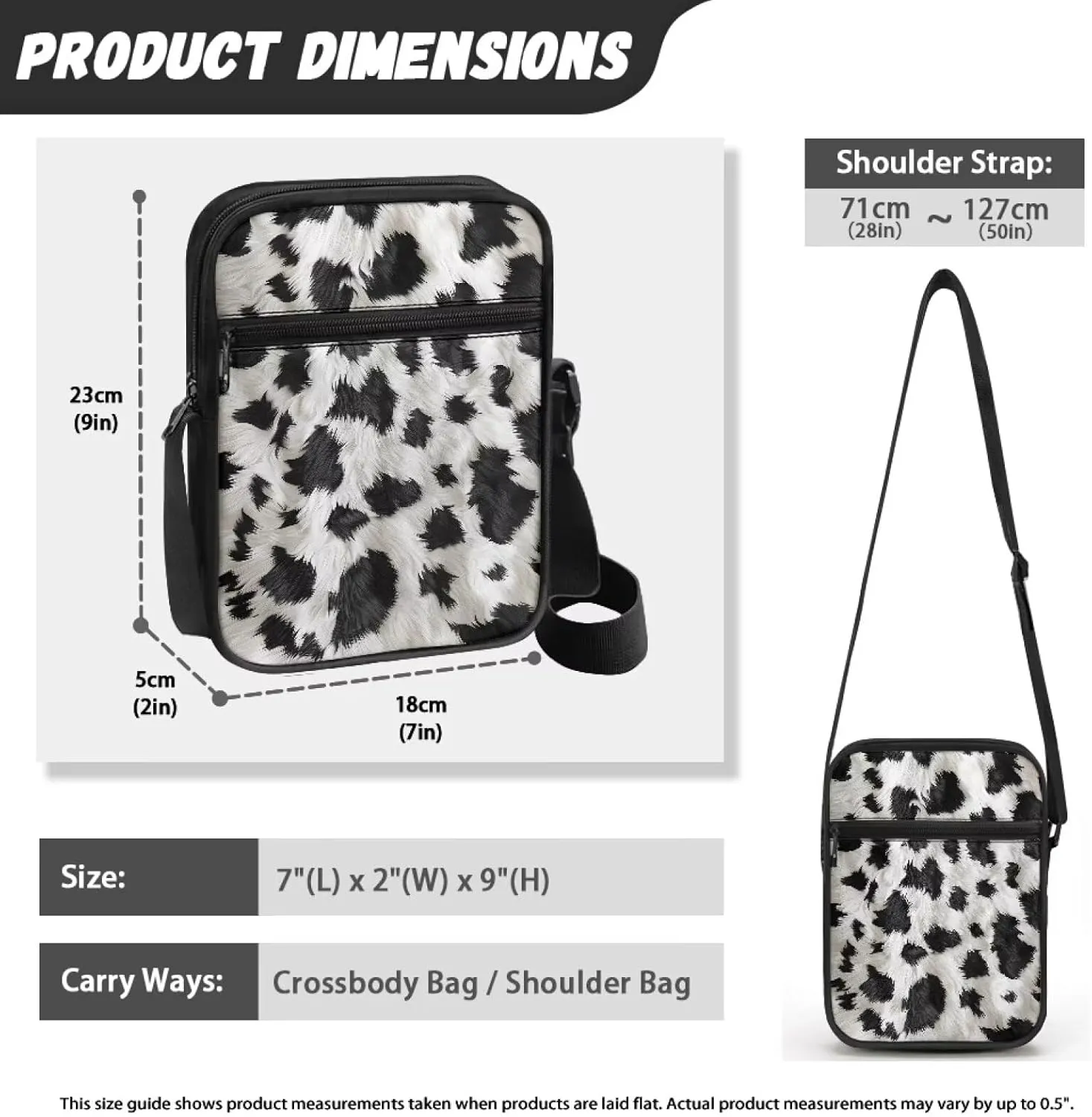 Messenger Bag for Women, Waterproof Crossbody Shoulder Bag for Men, Lightweight Sling Chest Bag