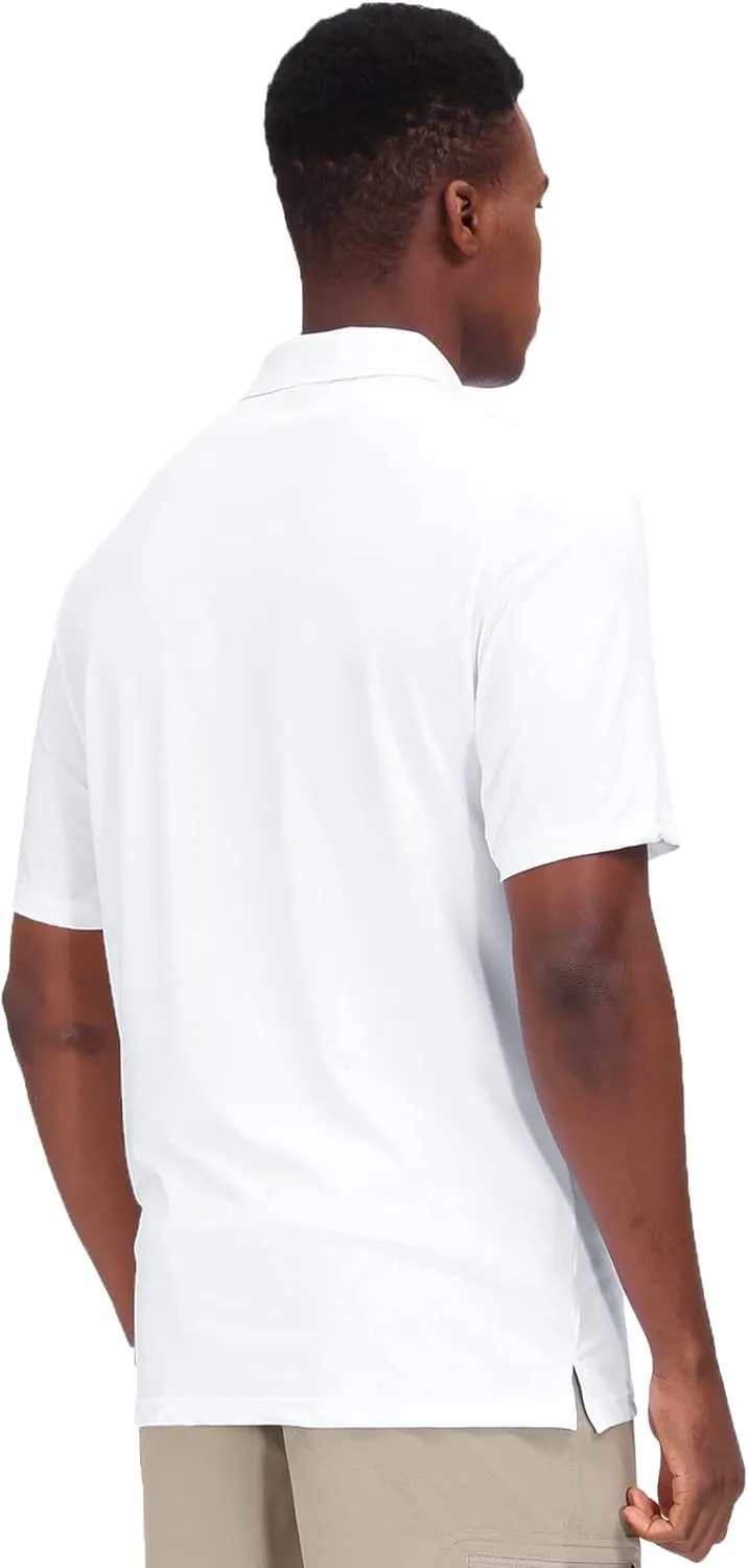 MIER Men's Golf Polo Shirt Short Sleeve Sun Protection Outdoor Sport Shirts Quick Dry