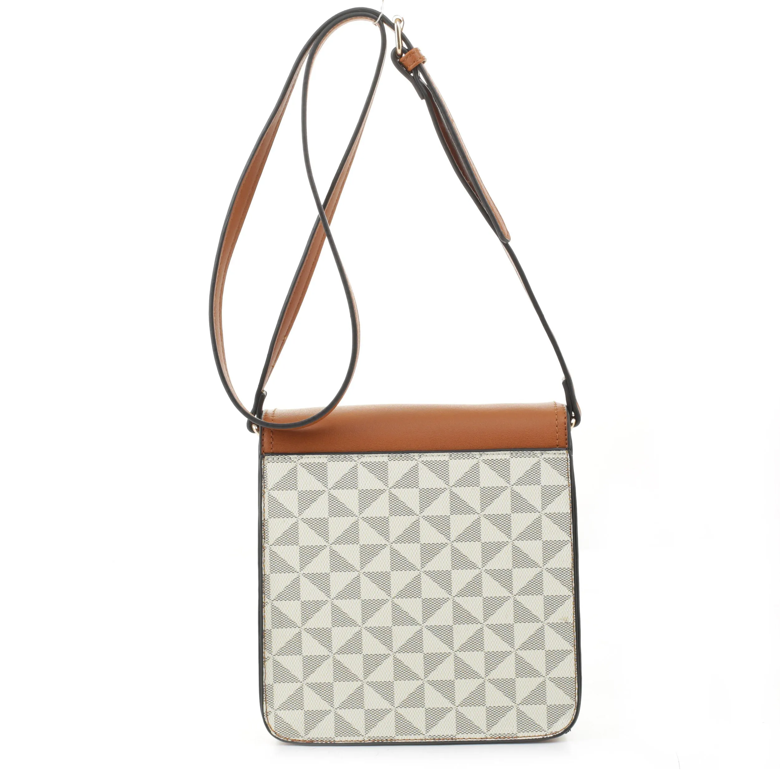 Miki Geometric Monogrammed Crossbody