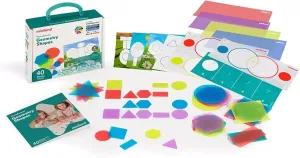 Miniland Translucent Geometry Shapes with 40 Pieces for Children from 3 to 6 Years