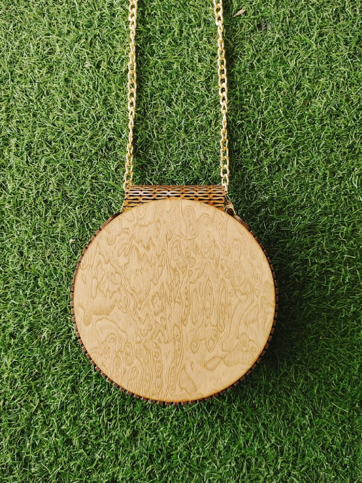 Misri Wooden Cross Body Bag
