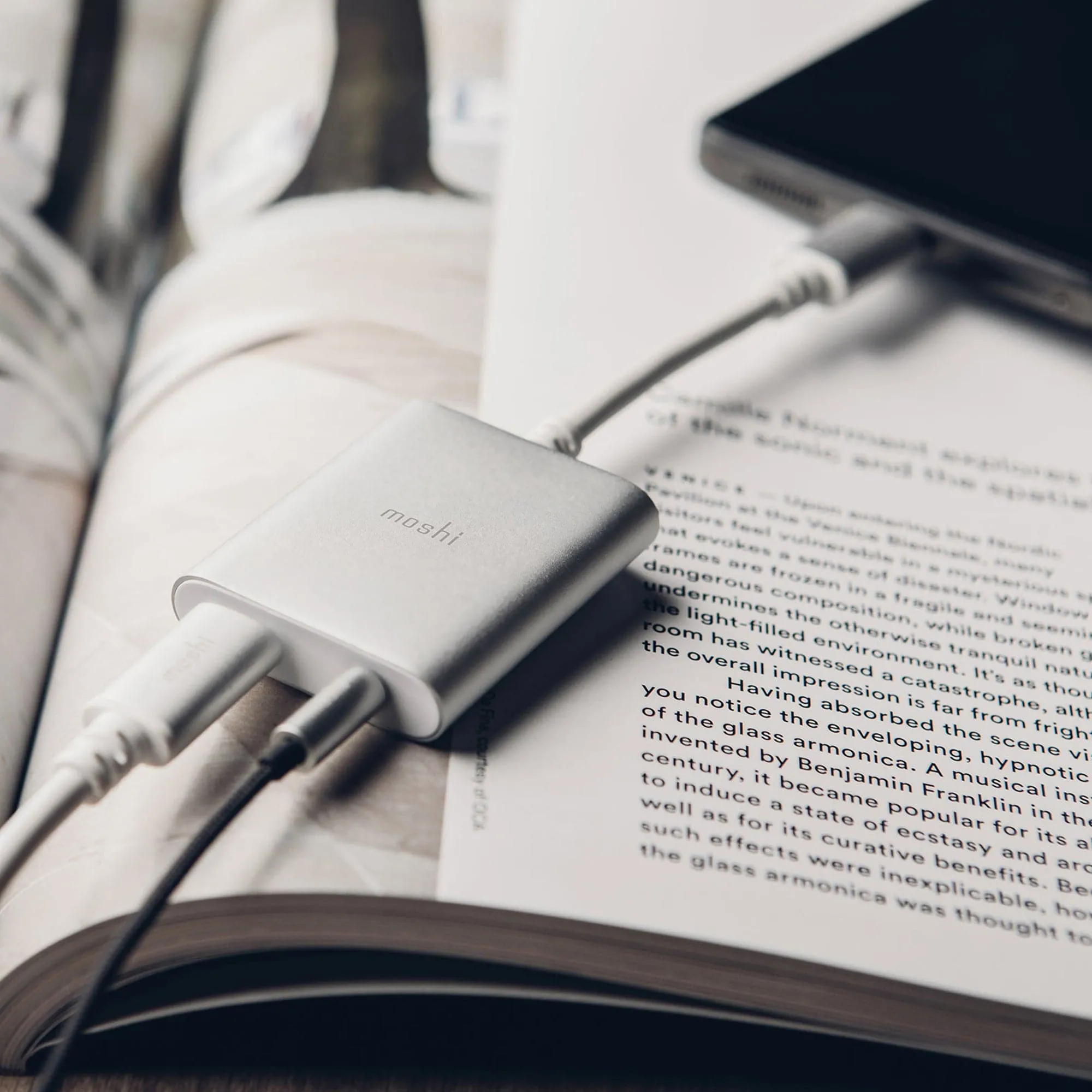 Moshi USB-C Digital Audio Adapter with Charging