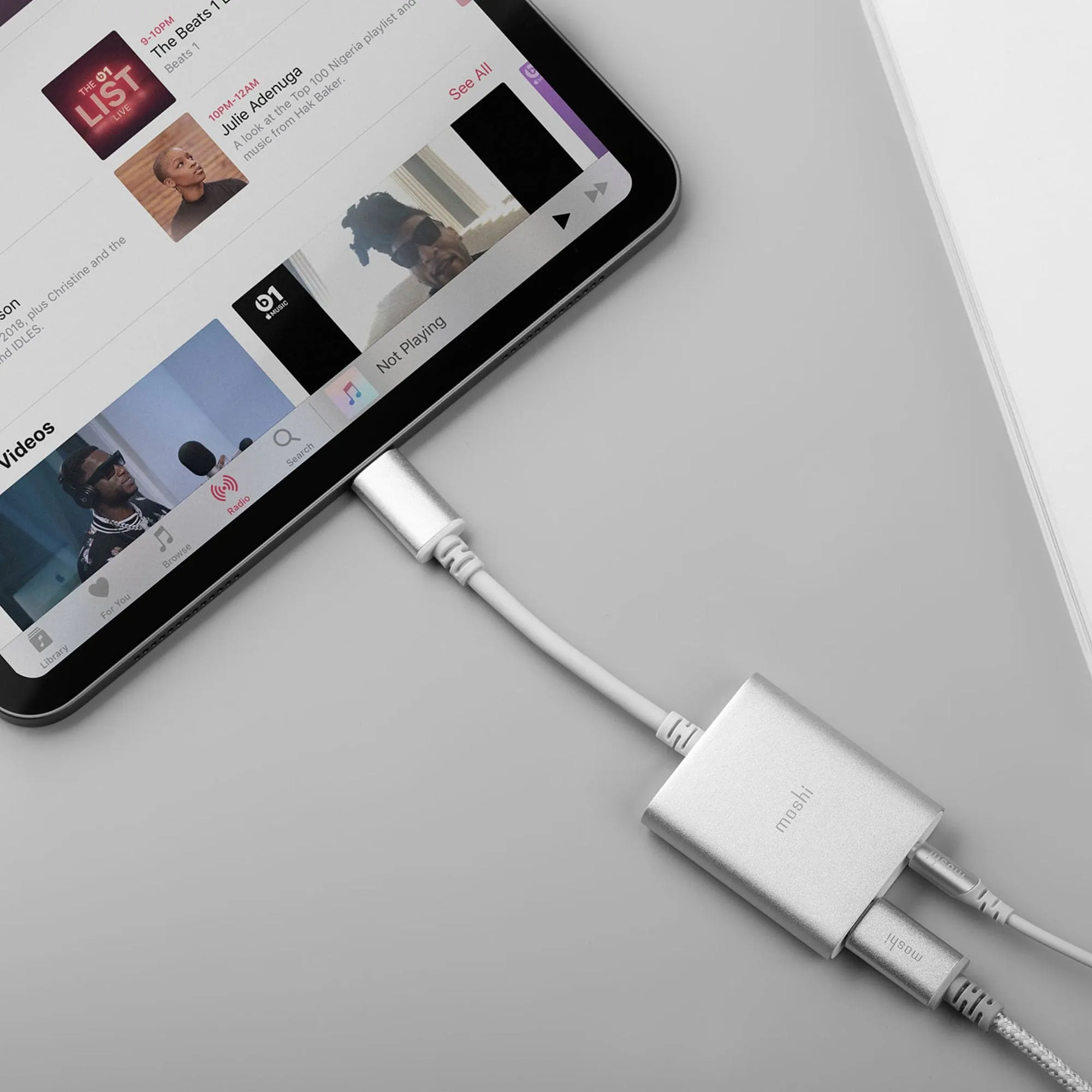 Moshi USB-C Digital Audio Adapter with Charging