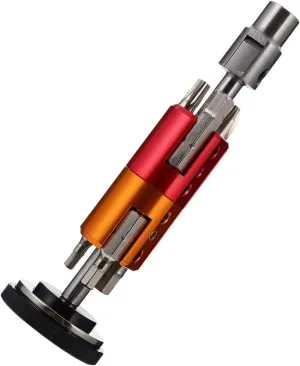 Mountain Bike Repair Tool Multi Functional Screwdriver Kit with Bits Convenient Carry Design Durable Material for Easy Adjustments and Repairs
