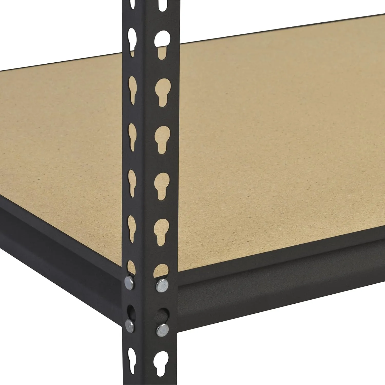 Muscle Rack UR245P-BLK 5-Shelf Unit, 48" Width x 72" Height x 24" Depth