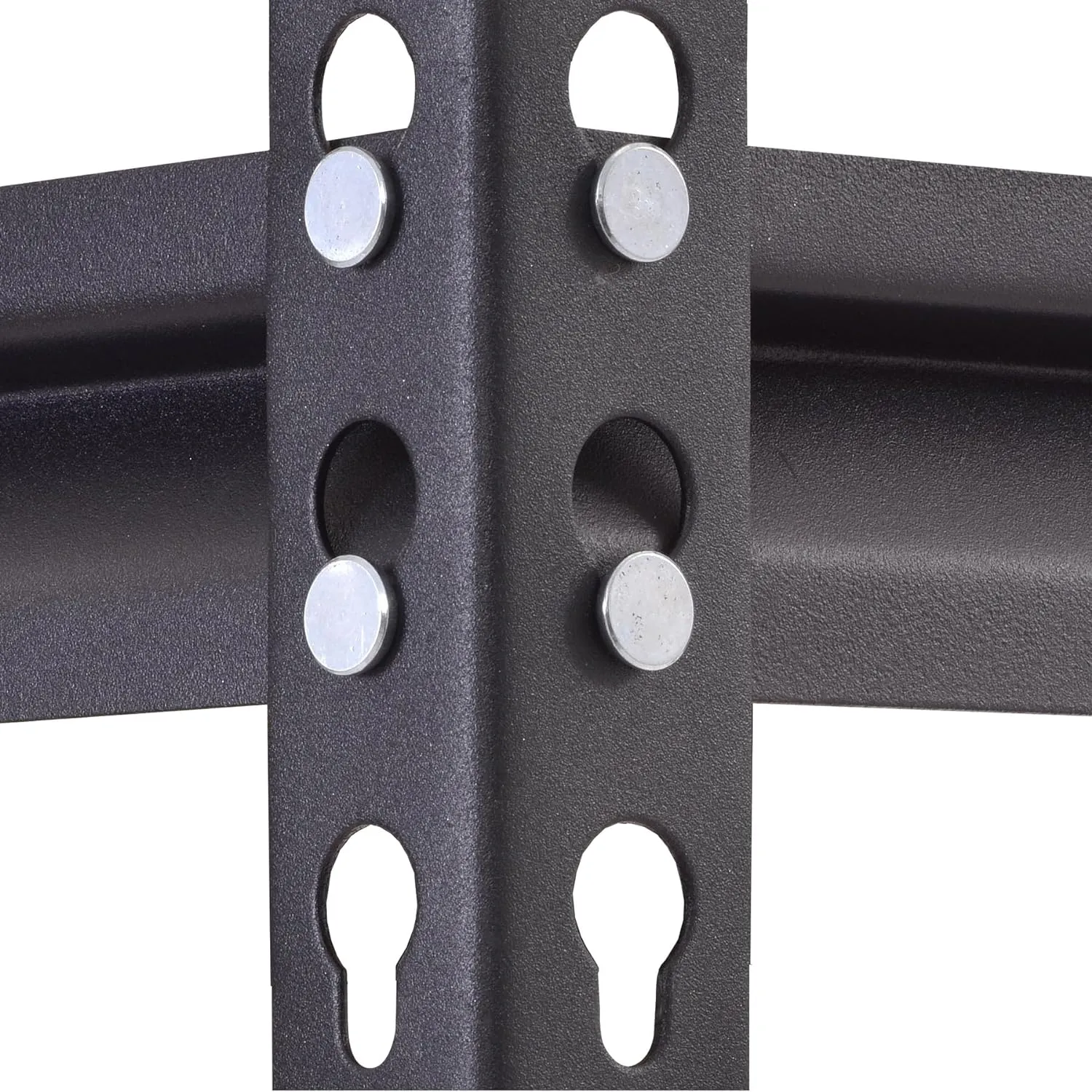 Muscle Rack UR245P-BLK 5-Shelf Unit, 48" Width x 72" Height x 24" Depth