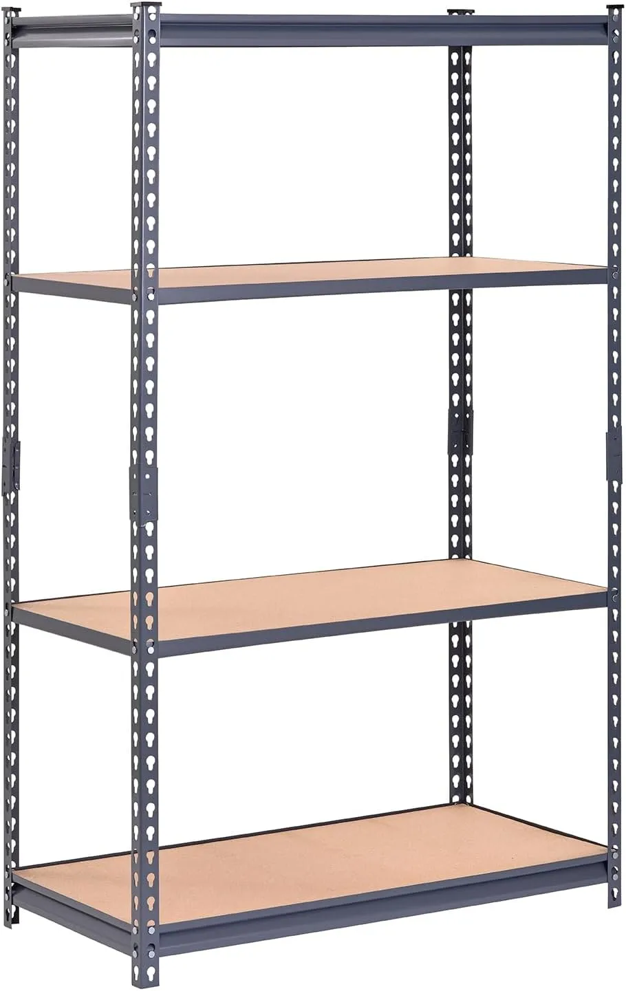 Muscle Rack UR361860-P 4-Tier Steel Shelving Unit 36" Wx18 Dx60 H in Gray