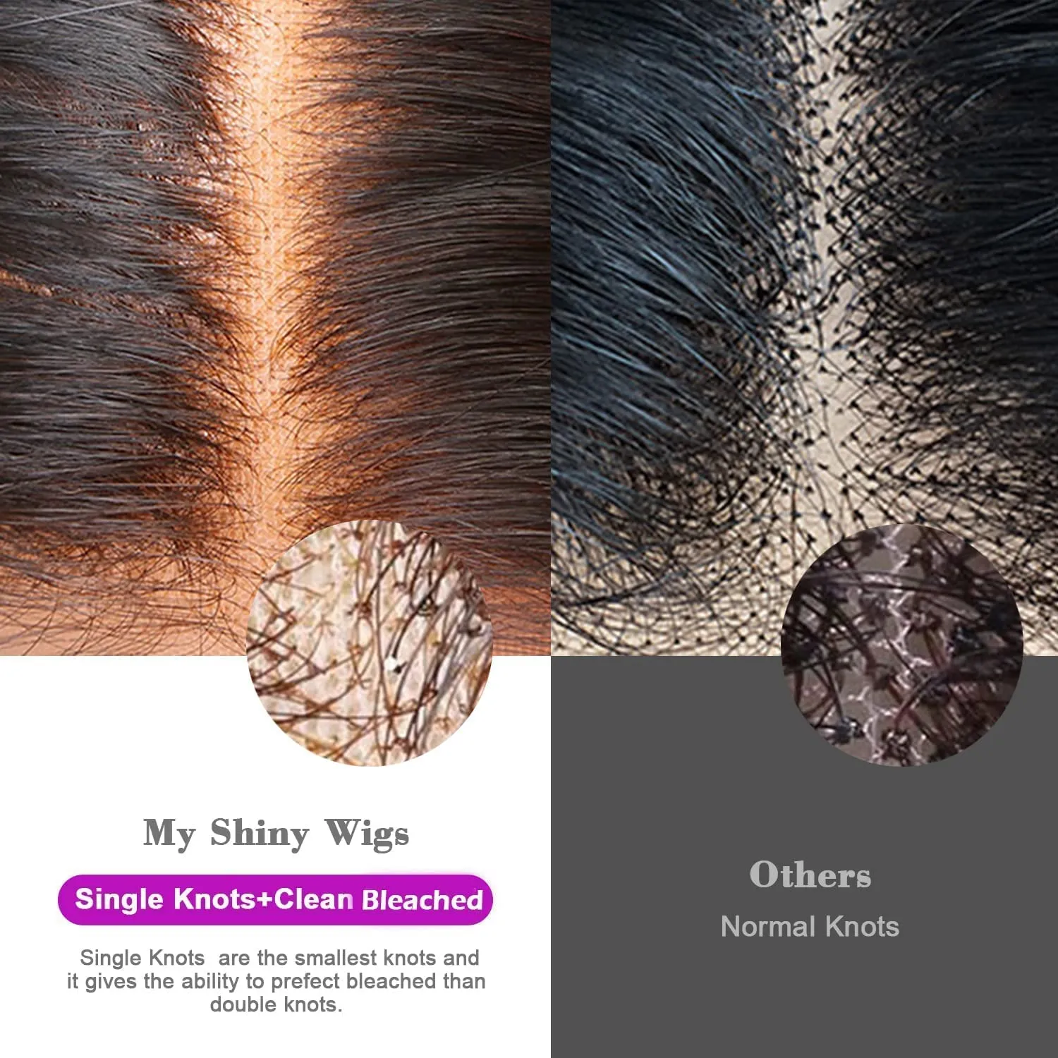 MY SHINY WIGS 5x5 Hd Lace Closure Wigs Human Hair 0.11mm Thin Hd Lace Closure Wig Bleached Knots ReaL Hd Lace Wig Invisible Swiss Lace Body Wave Virgin Human Hair Tiny Knots Melted Lace Wig 20 Inch