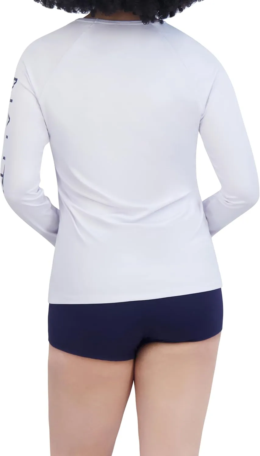 Nautica Women's Rashguard – Quick-Dry, UPF Protection, Swim Shirt, Pool, Beach, Hiking, Yoga, Volleyball