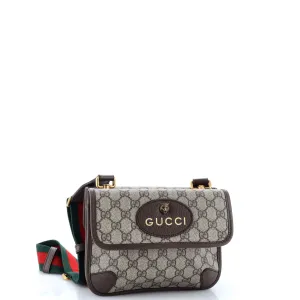 Neo Vintage Flap Messenger GG Coated Canvas Small