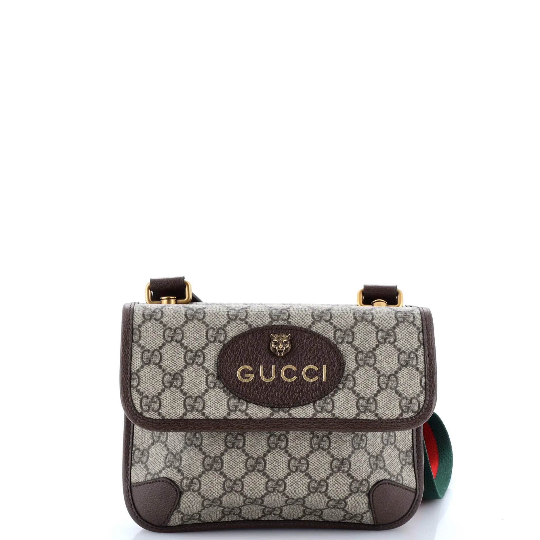 Neo Vintage Flap Messenger GG Coated Canvas Small