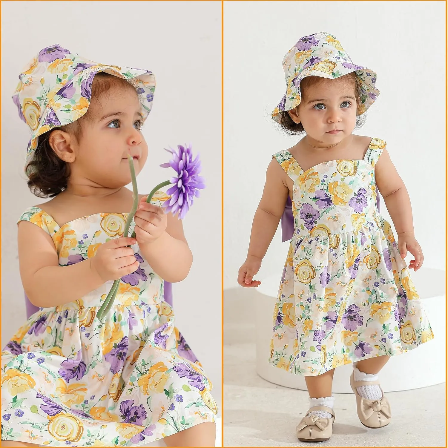 Newborn Infant Baby Girl Dress Toddler Girl Clothes Halter Backless Sleeveless Flower Sundress Summer Dresses for Girl