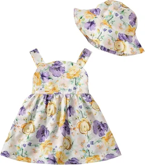 Newborn Infant Baby Girl Dress Toddler Girl Clothes Halter Backless Sleeveless Flower Sundress Summer Dresses for Girl