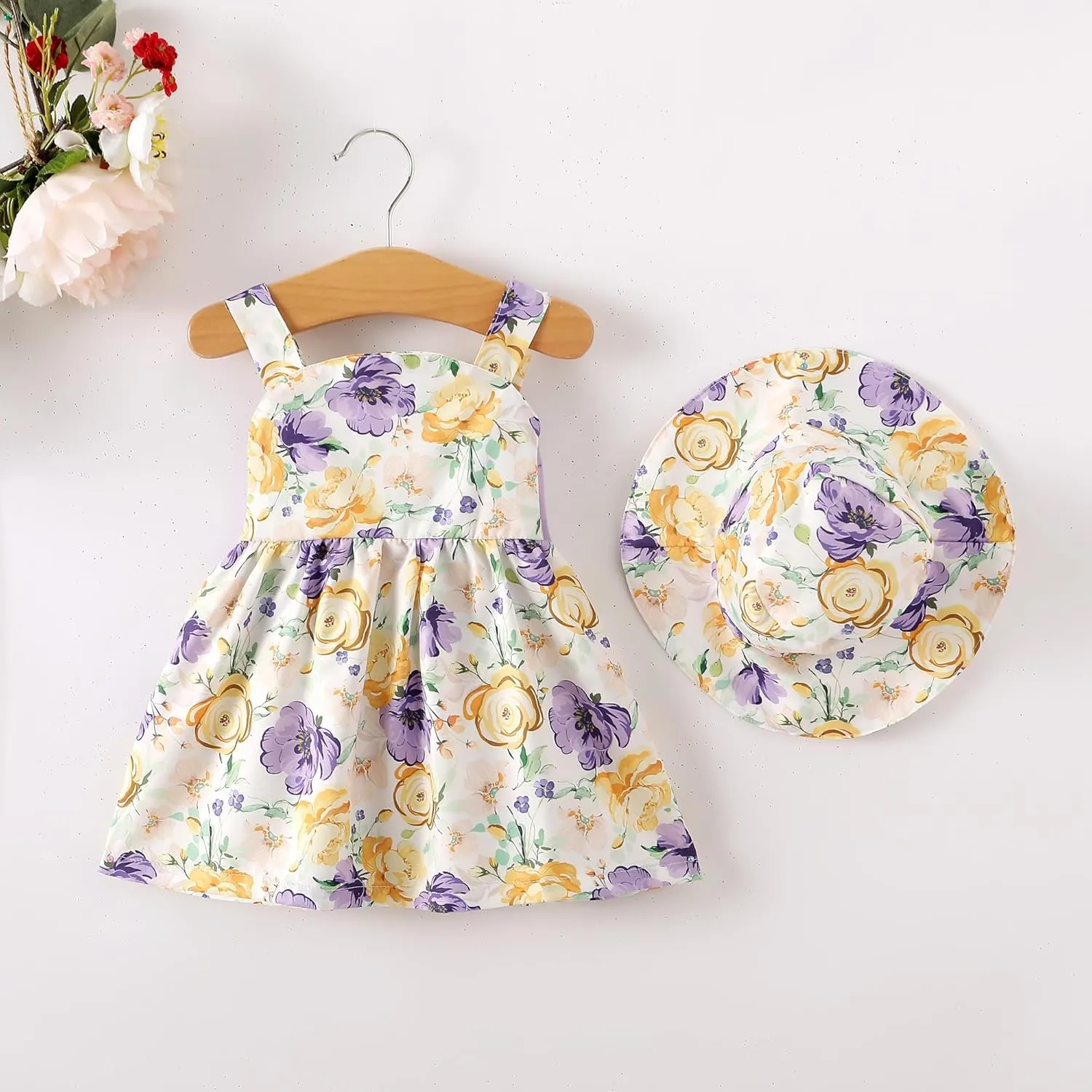 Newborn Infant Baby Girl Dress Toddler Girl Clothes Halter Backless Sleeveless Flower Sundress Summer Dresses for Girl