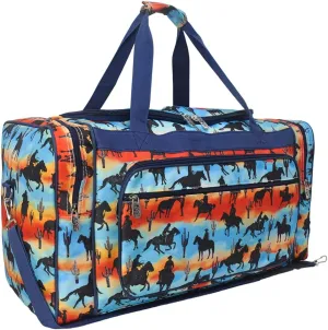 NGIL Canvas 23" inch Duffle Bag (Cowboy Silhouette-Black)