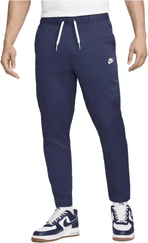 Nike Club Men's Woven Tapered Leg Pants (DX0623-410, Midnight Navy/White)