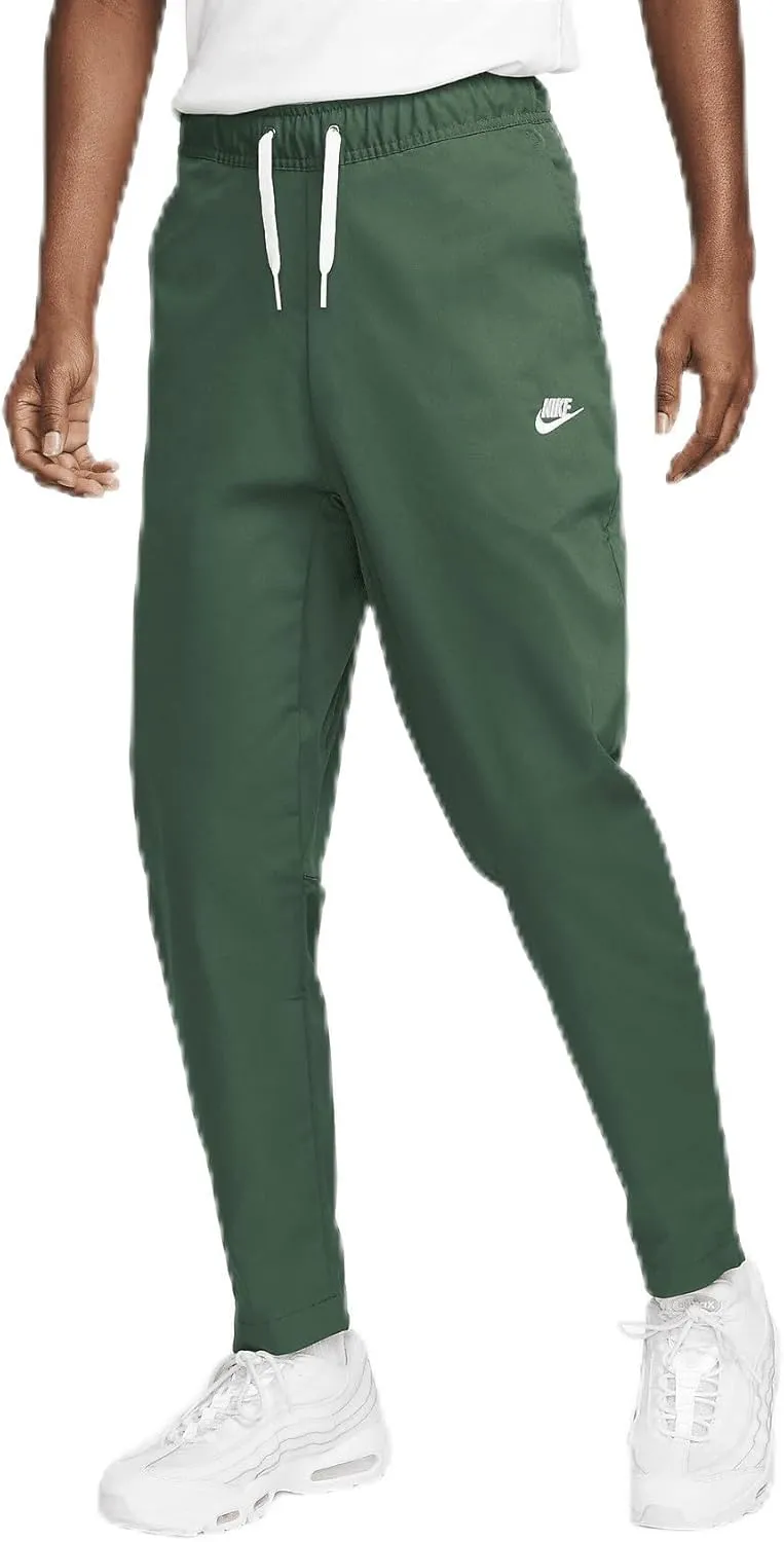 Nike Club Men's Woven Tapered Leg Pants (Fir/White, DX0623-323) Size Large